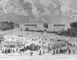 Le 11 avril 1792, la place Louis XV a été renommée place de la Révolution et aujourd